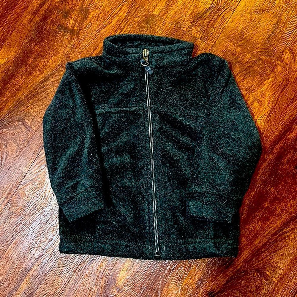Infant dark gray Columbia fleece